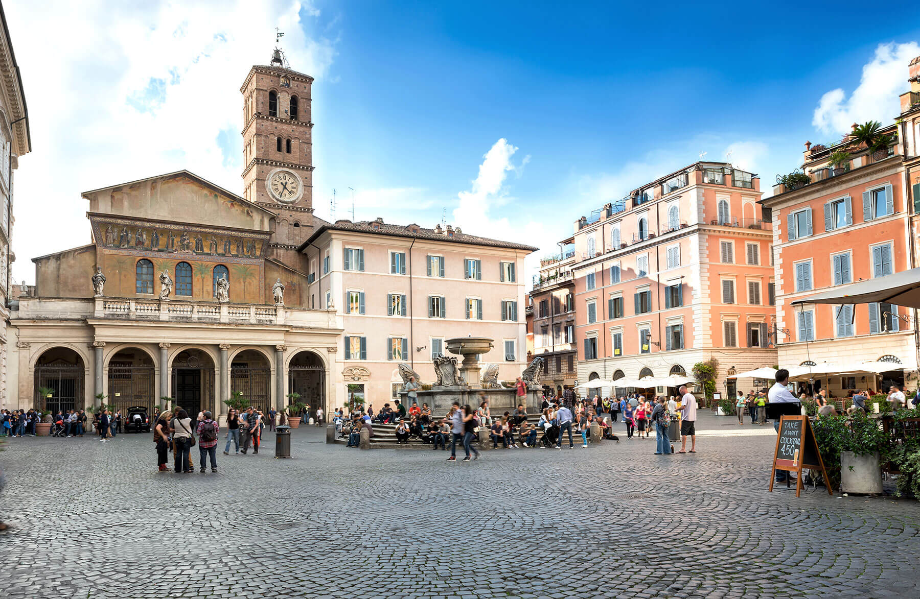 Quartier de Trastevere à Rome