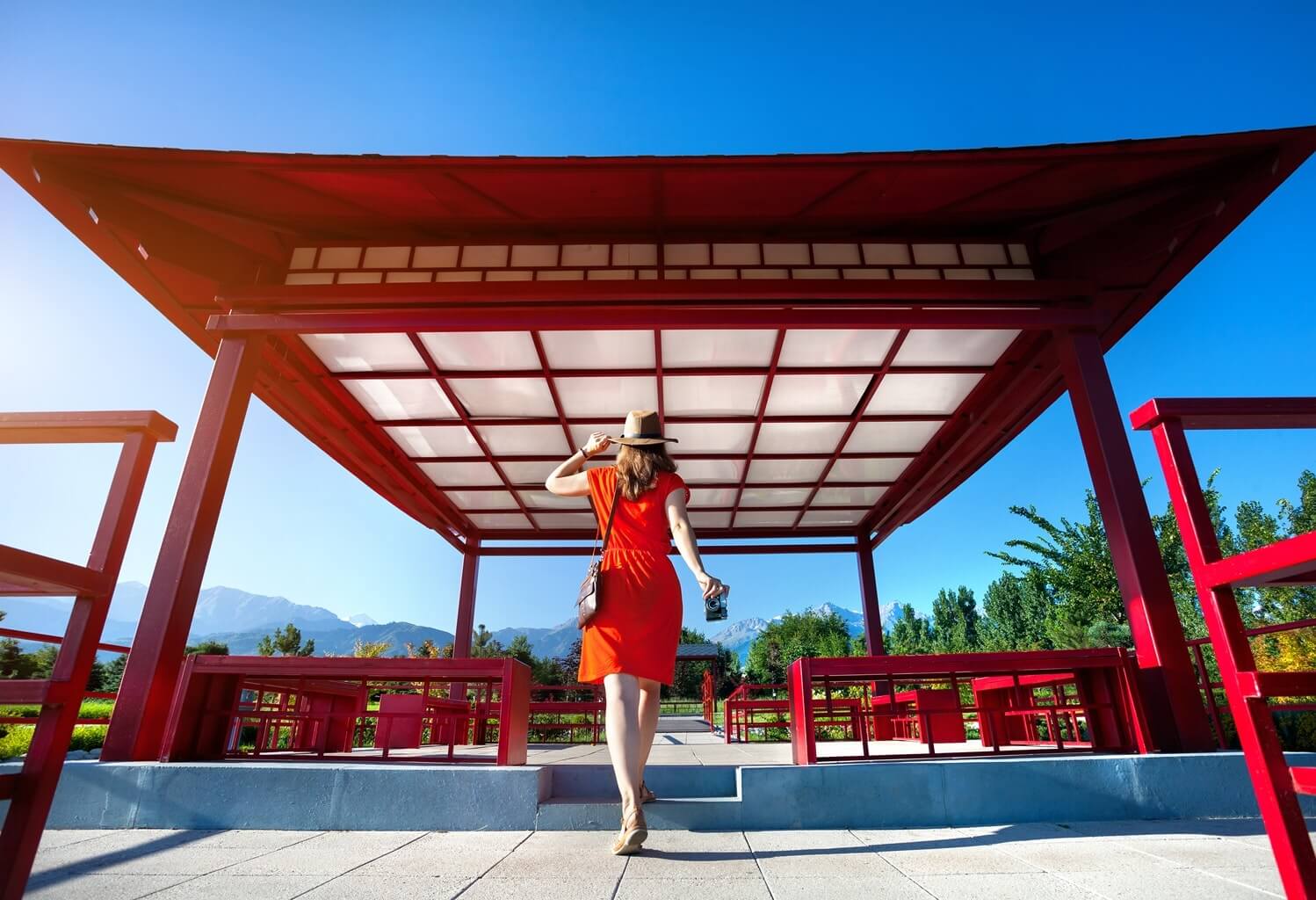 Visite d'un temple japonais