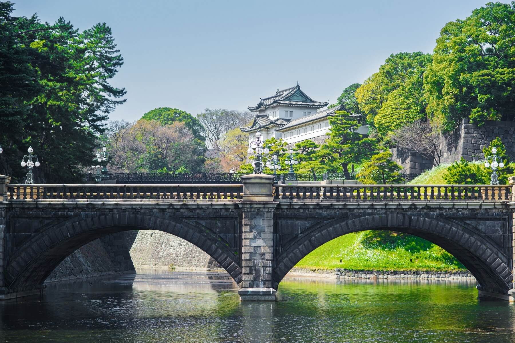 Parc du palais impérial, Tokyo, Japon