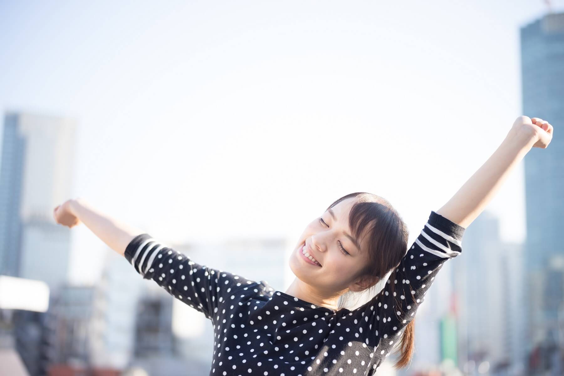 Jeune japonaise en bonne santé