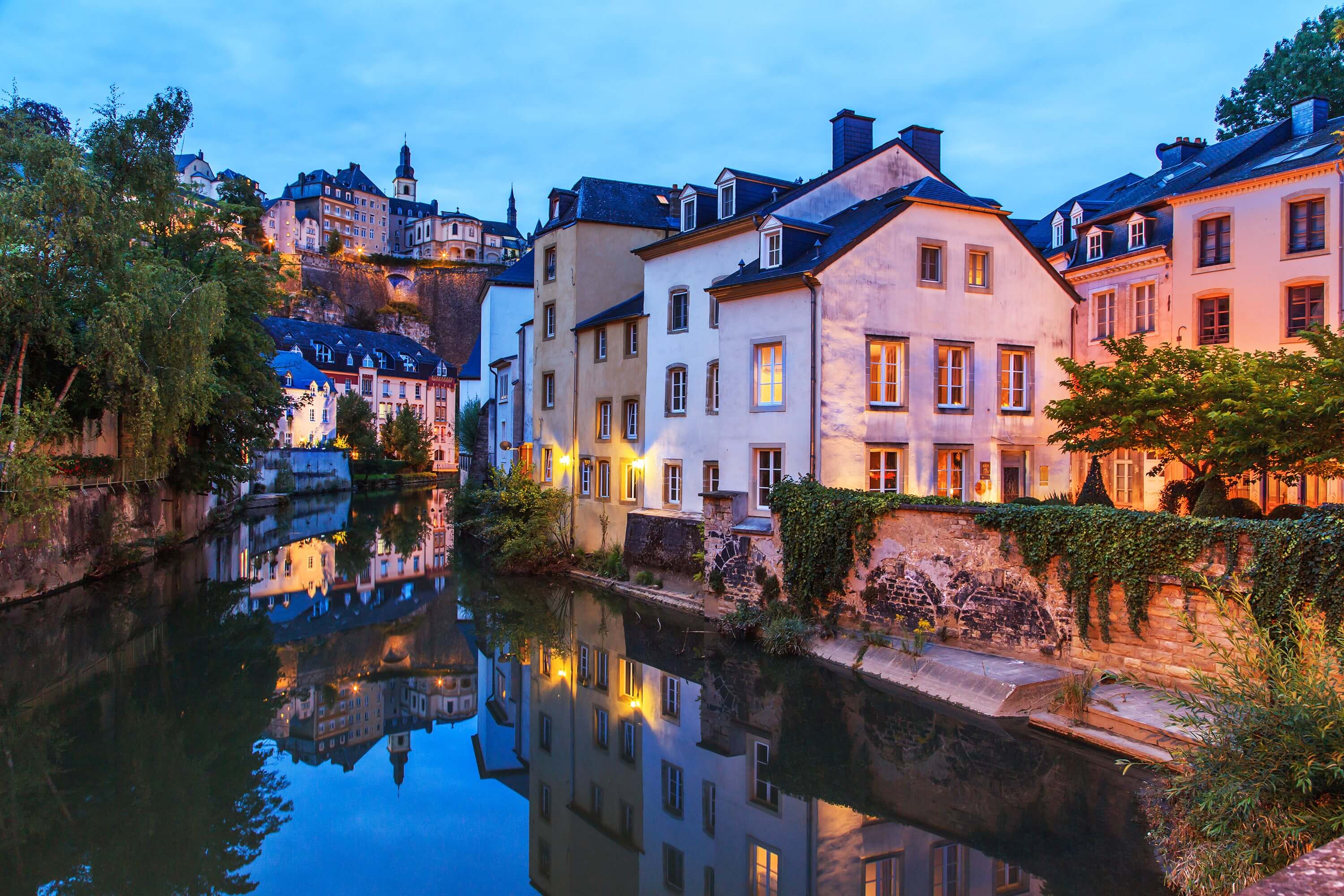 Luxembourg-Ville le soir