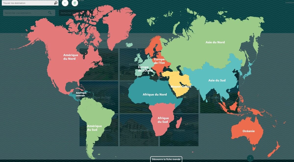 Une nouvelle « Map » pour faciliter l’accès à tes destinations préférées